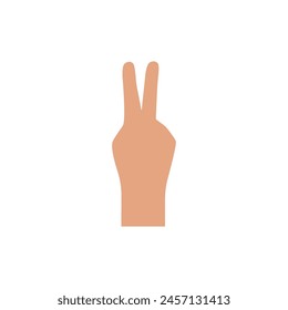 Hand gesture symbol illustration flat design