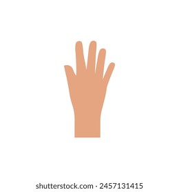 Hand gesture symbol illustration flat design