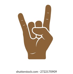 A hand gesture with two fingers raised in a symbol
