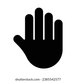 Hand Gesture Vector Glyph Icon For Personal And Commercial Use.
