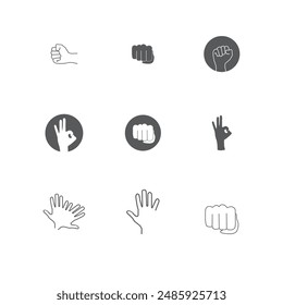hand gesture vector icon illustration