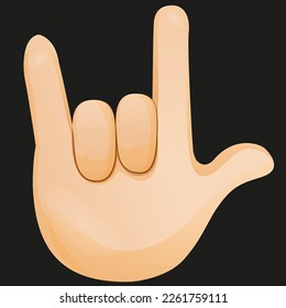 hand gesture yo rocker goat