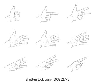 Hand Gestures.