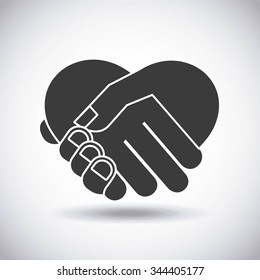 hand gestures design, vector illustration eps10 graphic 