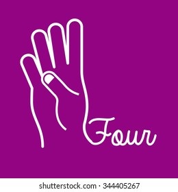 hand gestures design, vector illustration eps10 graphic 