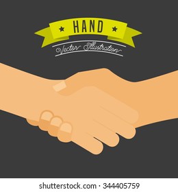 hand gestures design, vector illustration eps10 graphic 