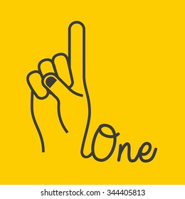 hand gestures design, vector illustration eps10 graphic 