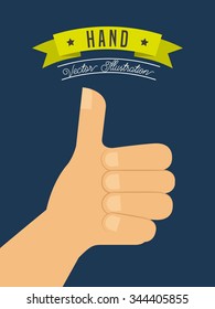 hand gestures design, vector illustration eps10 graphic 