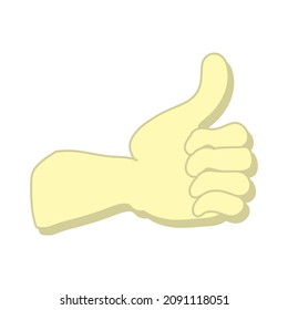 hand gestures in flat style