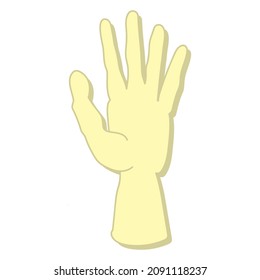 hand gestures in flat style