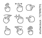 Hand Gestures Icon Set