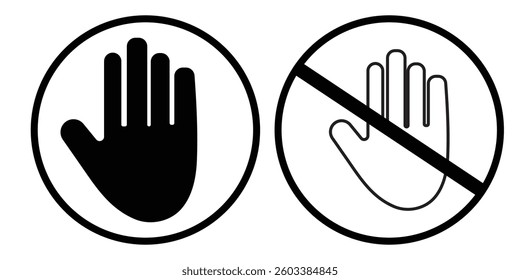 Hand Gestures Icon Set Vector Design