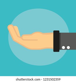 Hand gestures lineal icon.