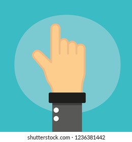 Hand gestures lineal icon.