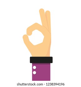 Hand gestures lineal icon.