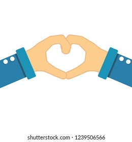 Hand gestures lineal icon.