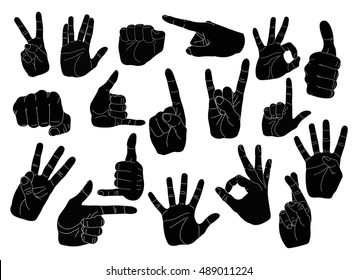 Hand Gestures Set