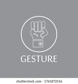  Hand gestures and sign language isolated . Vector illustration of human hands.