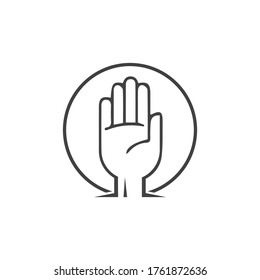 Hand gestures and sign language isolated . Vector illustration of human hands.