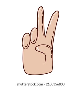 Hand gestures sign for smartphone touch technology, people connection. Vector illustration 