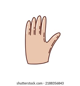 Hand gestures sign for smartphone touch technology, people connection. Vector illustration 