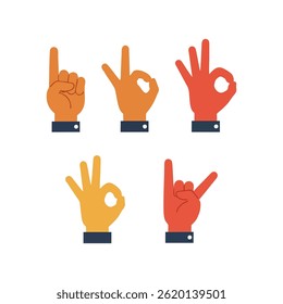 Hand Gestures and Hand Signs for Communication and Counting
