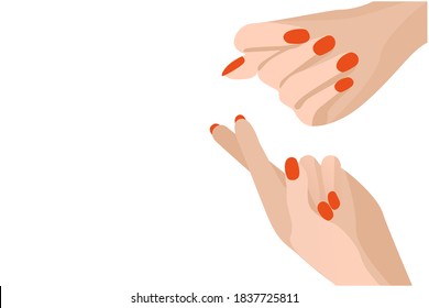 Hand gestures. Two crossed fingers. Vector image. You can write your own text.