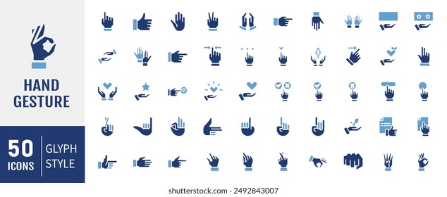 Hand Gestures Vector Icons set. Pixel Perfect. For Mobile and Web. Contains such icons as Gesture, Hand, Charity and Relief Work, Finger, Greeting, Handshake.