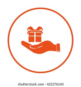 Hand and gift