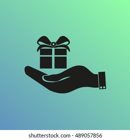 Hand and gift