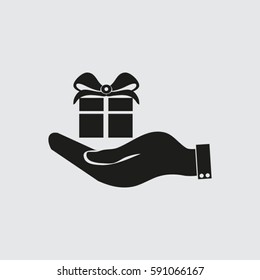 Hand and gift