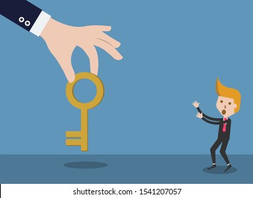 hand give key, vector, illustrator