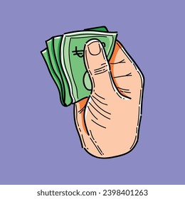 ilustración de diseño de vectores de dinero