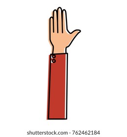 hand giving the five
