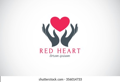 Hand giving heart symbol suitable for charity concept, family concept, health care concept, relationship concept