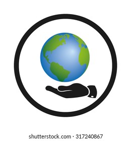hand ,globe