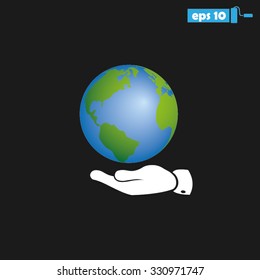 hand ,globe