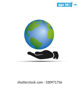 hand ,globe