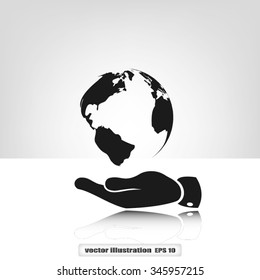 hand ,globe