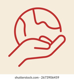 Diseño de Ilustración vectorial útil de moda del símbolo del globo de la mano encantador colorido background.eps