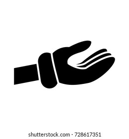 Hand glove cartoon