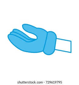 Hand glove cartoon