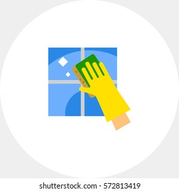 Hand in Glove Cleaning Tile Icon