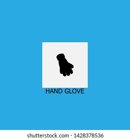 hand glove icon sign signifier vector