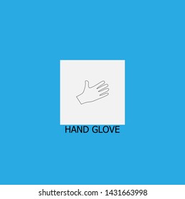 hand glove icon sign signifier vector