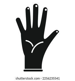 Hand glove icon simple vector. Medical latex. Surgical clean