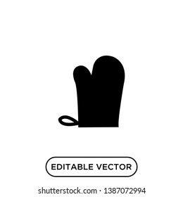 hand glove kitchen black symbol icon designs illustration logo sign