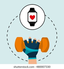 hand glove sport gym