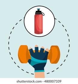 hand glove sport gym