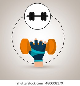 hand glove sport gym